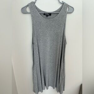 Lulu's Gray Sleeveless Dress